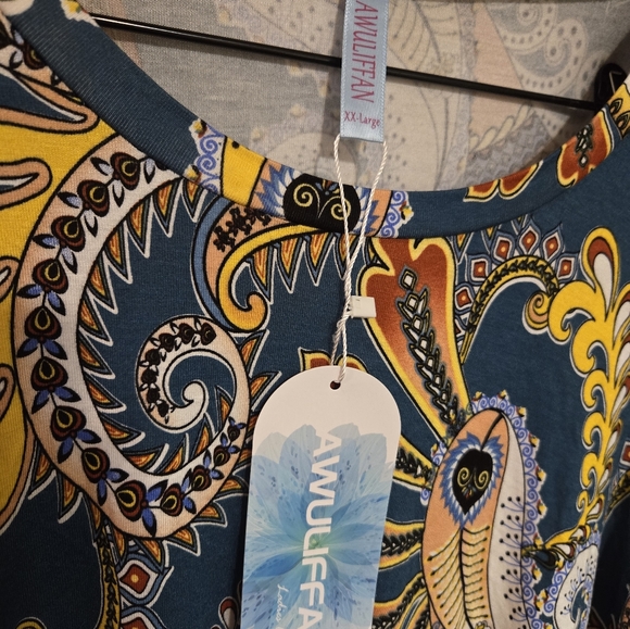 Awuliffan Womens Tunic Top - Picture 3 of 3